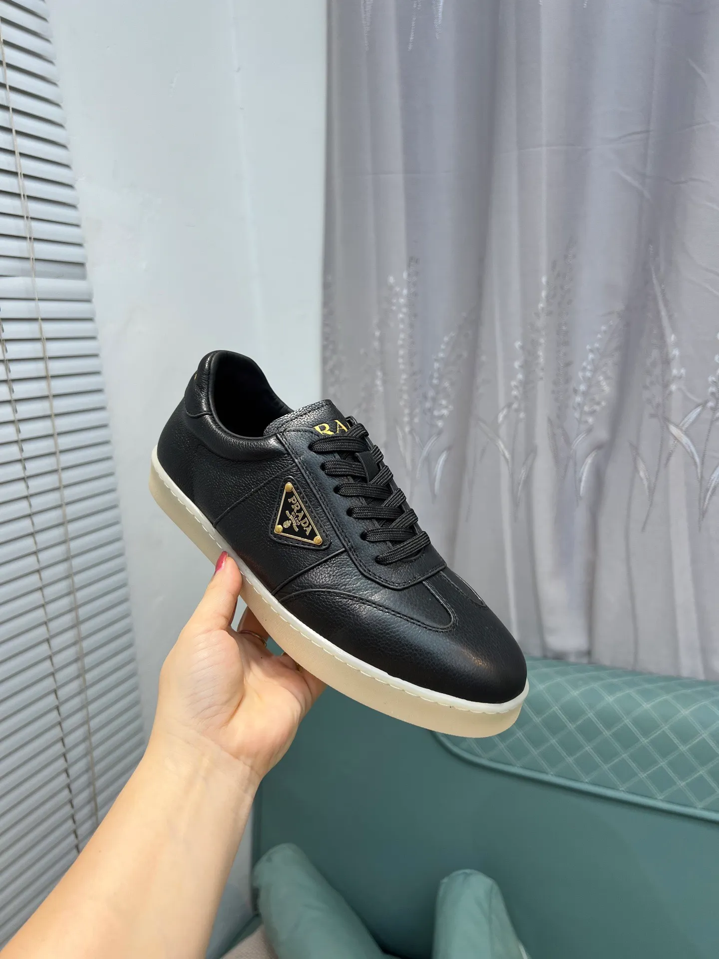 Men's shoes 💰540 [PRADA] Men's shoes are popular in the counter, official website synchronization, 1 high-quality shipment ✔️ Original frosted cowhide + cowhide lining, 1🆚1 replica, original sole, 38-45 (45 customized, non-refundable)